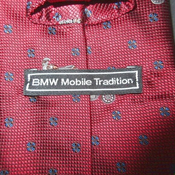 Vtg BMW Motorcycle Silk Tie Necktie Made in Italy NEW Limited Edition Corpcore - Picture 5 of 9